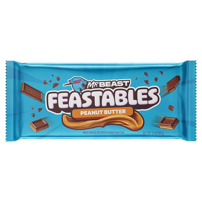 Feastables MrBeast Peanut Butter Milk Chocolate Bar -1.24 oz