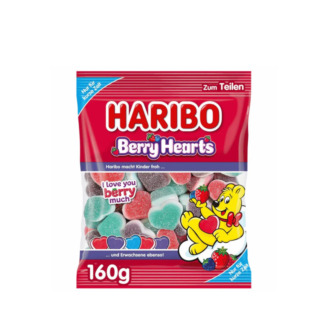 Haribo Berry Hearts (Germany) - 160g