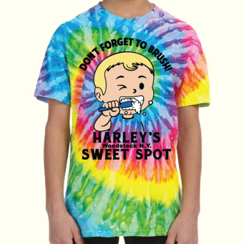 Don't Forget to Brush Kid's Tie-Dye Shirt