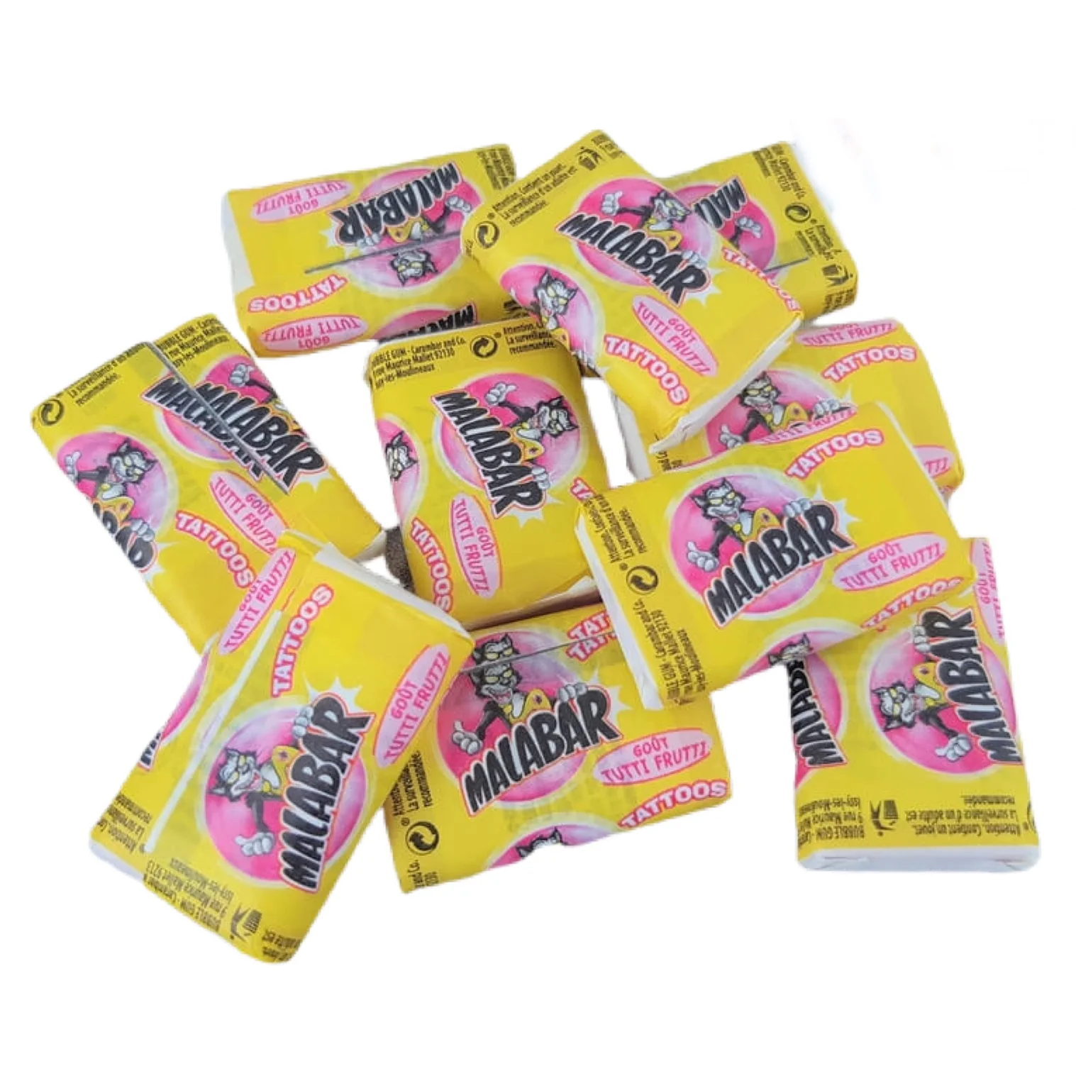Malabar Bubble Gum Tutti Fruitti - 10 pieces
