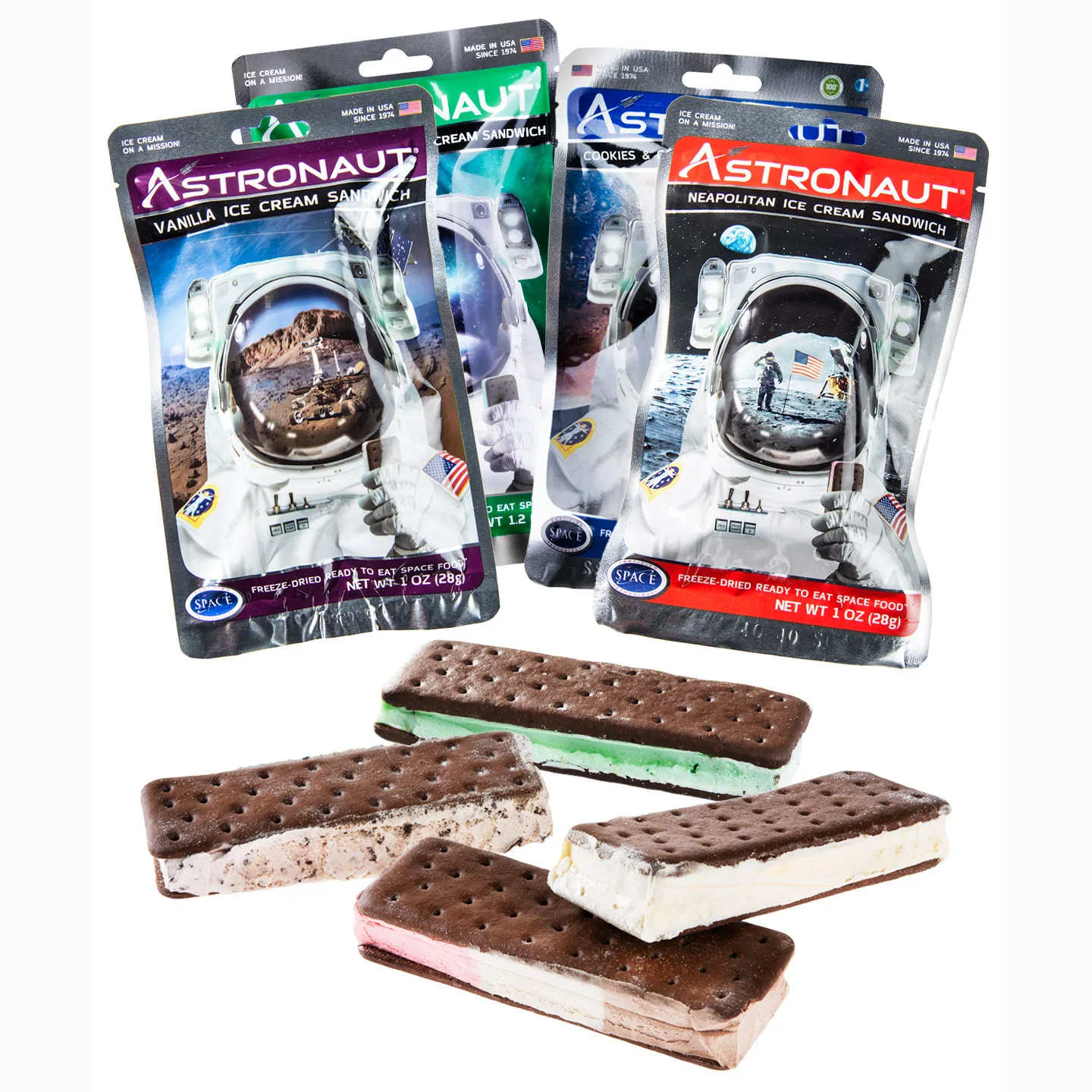 Astronaut Freeze Dried Ice Cream Sandwich - 1oz