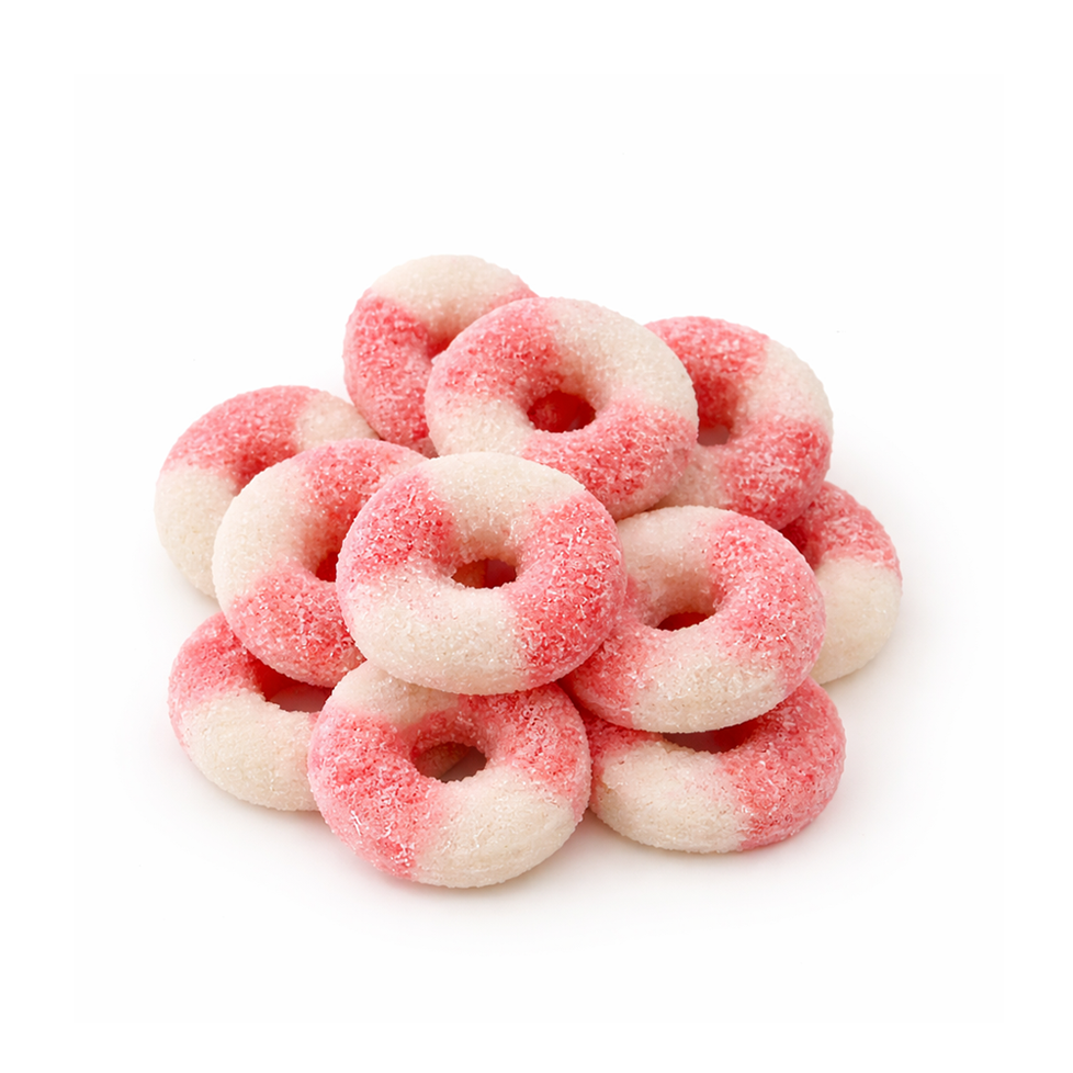 Pink Lemonade Sour Gummy Rings - 5oz