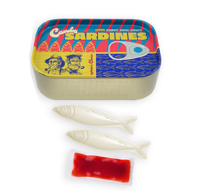 Captains Choice Candy Sardines Tin - 2.5 oz