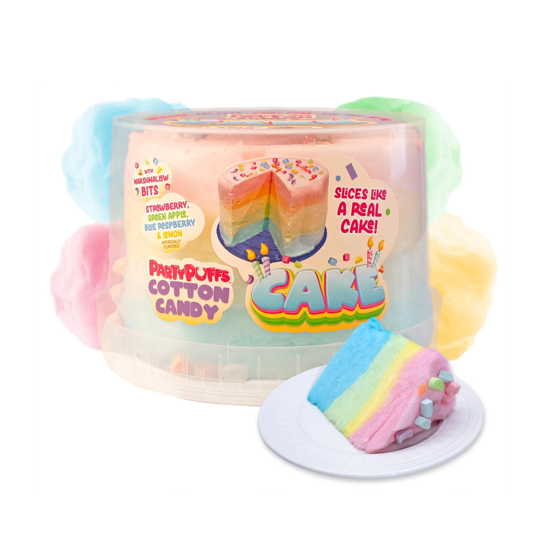 Party Puffs Cotton Candy Cake - 4.2 oz