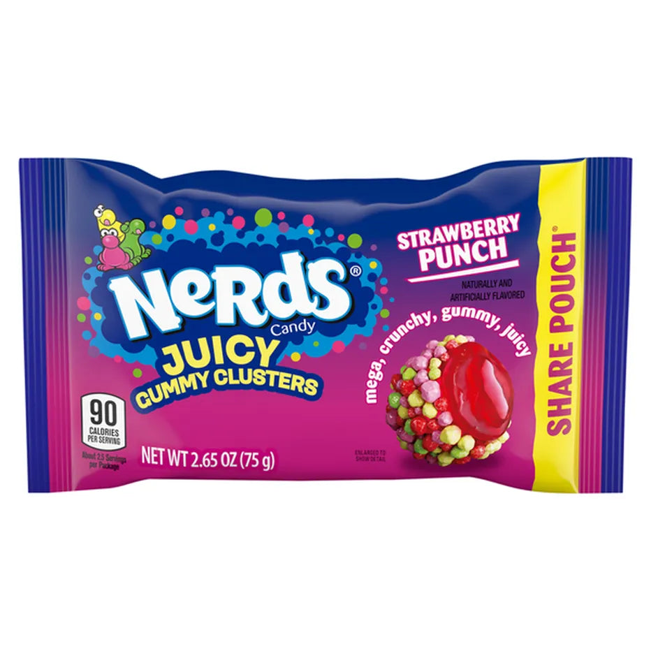 NERDS Juicy Strawberry Punch Gummy Clusters - 2.65 oz