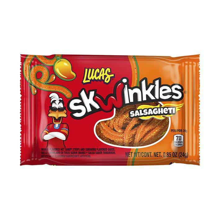 Lucas Skwinkles Salsagheti Gummy Candy 0.85 oz