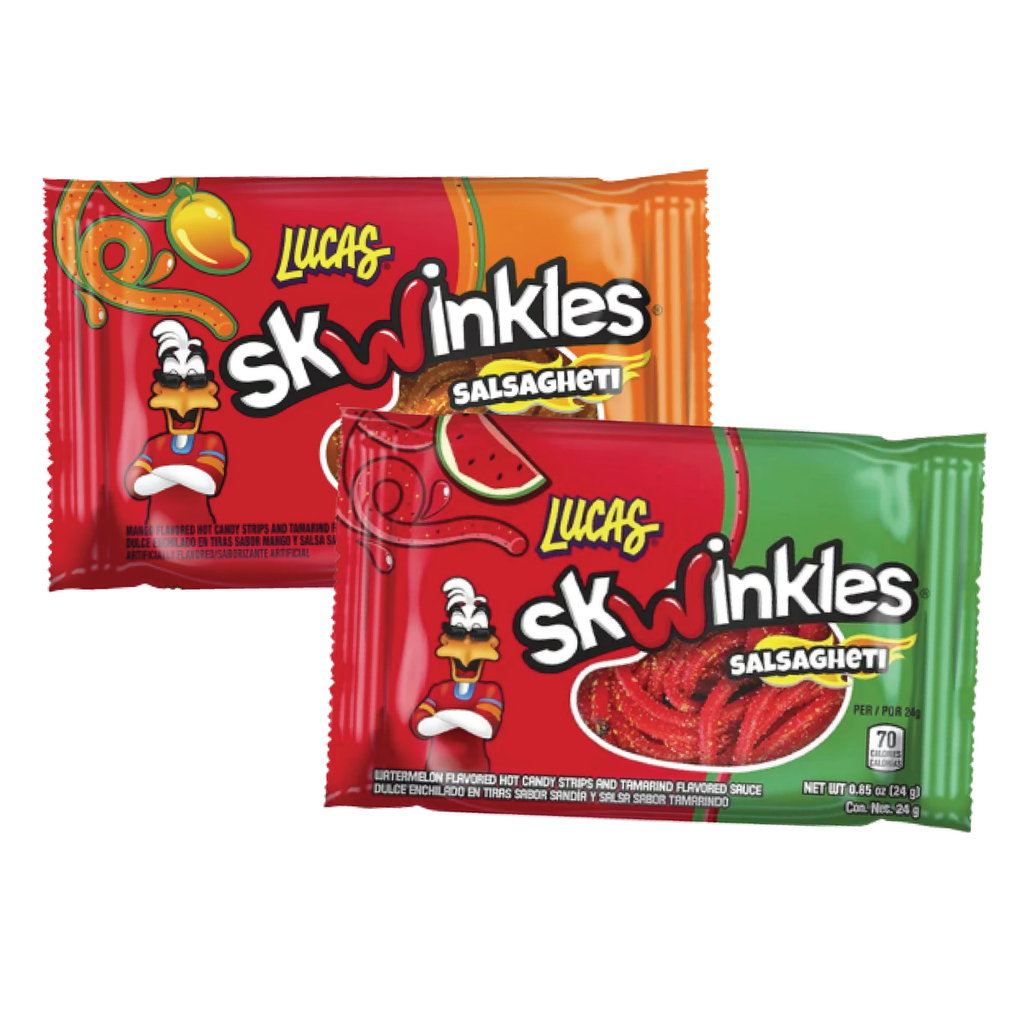 Lucas Skwinkles Salsagheti Gummy Candy 0.85 oz