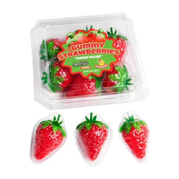 Raindrops Gummy Strawberries - 3.8oz