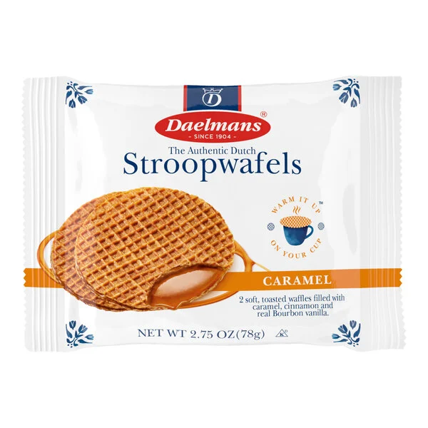 Daelmans Caramel Stroopwafels - 2 pack - 2.75 OZ